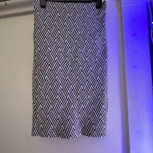 Zara black and white skirt